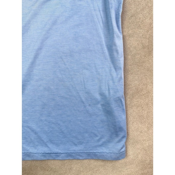 Under Armour Polo Shirt Mens Sz Large Blue Performance Stretch - Picture 5 of 11